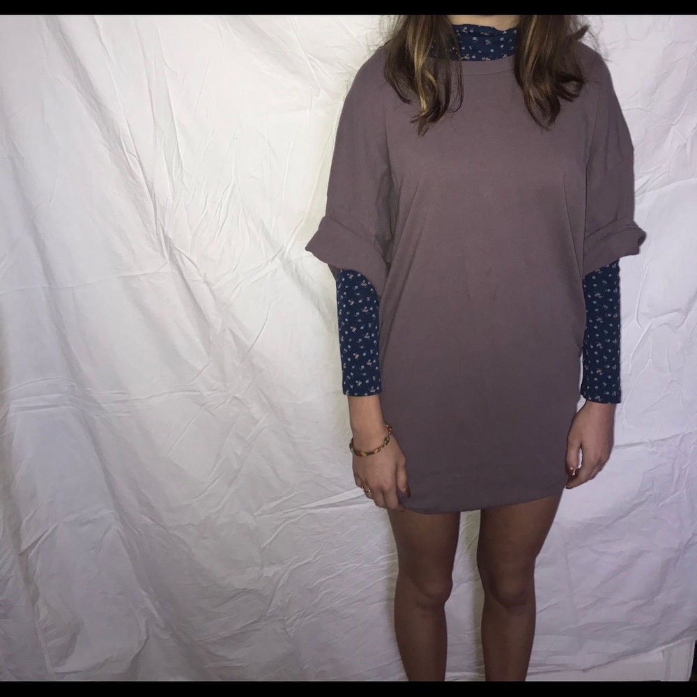 Purple Tee Shirt Dress